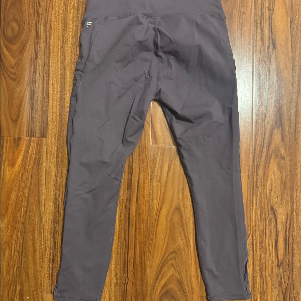Fabletics power hold gray purple leggings